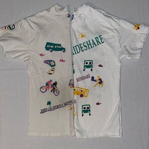 2 PACK- Vintage Single Stitch California Ride Share TShirts